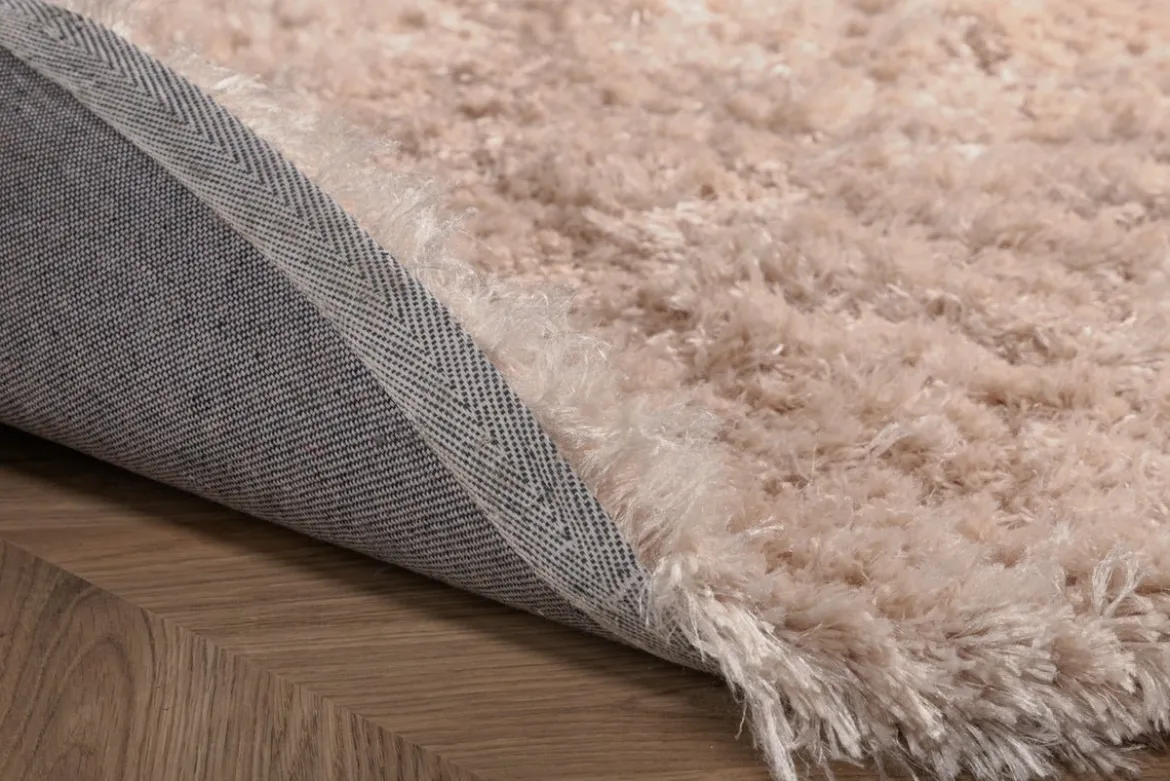 Teppich Nassa – runder Hochflor aus Polyester