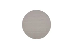 Teppich Naveen – rund in Beige aus Polyester & Baumwolle