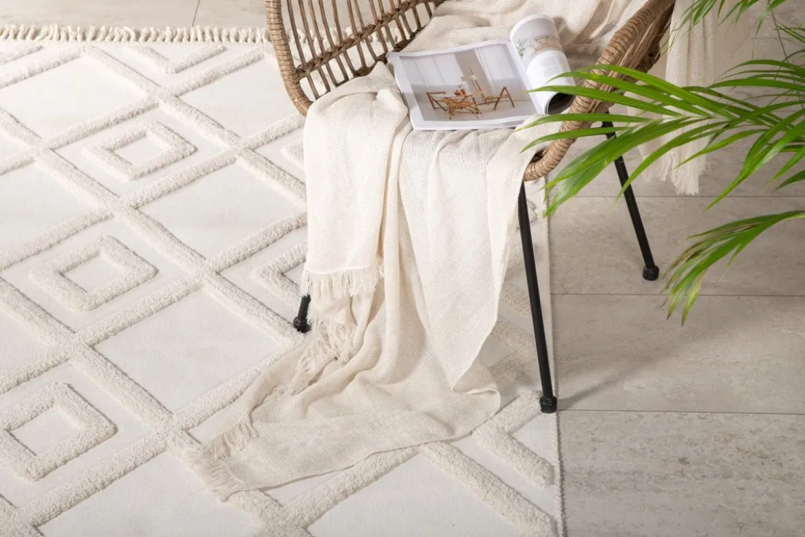 Teppich Neray – mit Fransen aus Polyester