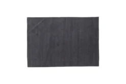 Teppich Nivaro – Kurzflor in Dunkelgrau aus Wolle & Polyester