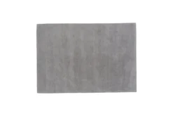 Teppich Nivaro – Kurzflor in Dunkelgrau aus Wolle & Polyester