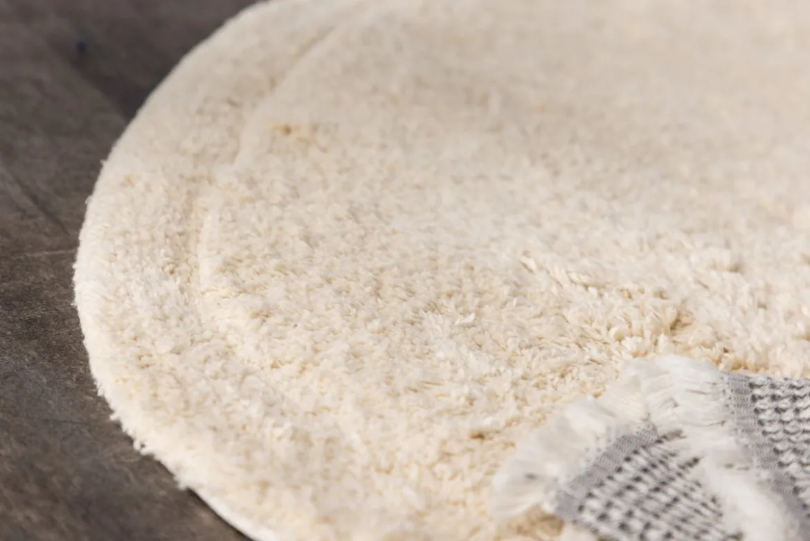 Teppich Noah – handgefertigt in Beige aus Baumwolle