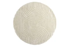 Teppich Paco – mit gerippter Struktur aus Polyester & Baumwolle