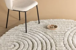 Teppich Paco – mit gerippter Struktur aus Polyester & Baumwolle
