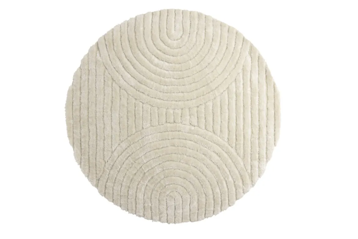 Teppich Paco – mit gerippter Struktur aus Polyester & Baumwolle