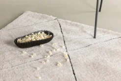 Teppich Siena – in Weiß aus Polyester & Baumwollmischgewebe