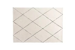 Teppich Siena – in Weiß aus Polyester & Baumwollmischgewebe