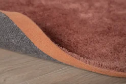 Teppich Vasia – rund mit Glanzoptik aus Polyester