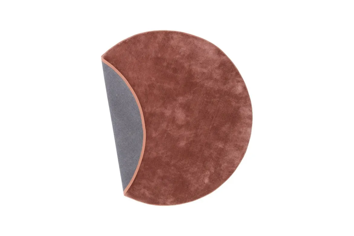 Teppich Vasia – rund mit Glanzoptik aus Polyester