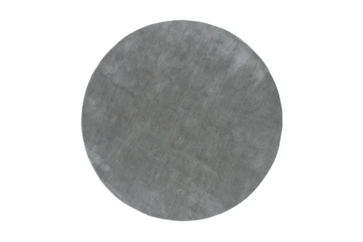 Teppich Vasia – rund mit Glanzoptik aus Polyester
