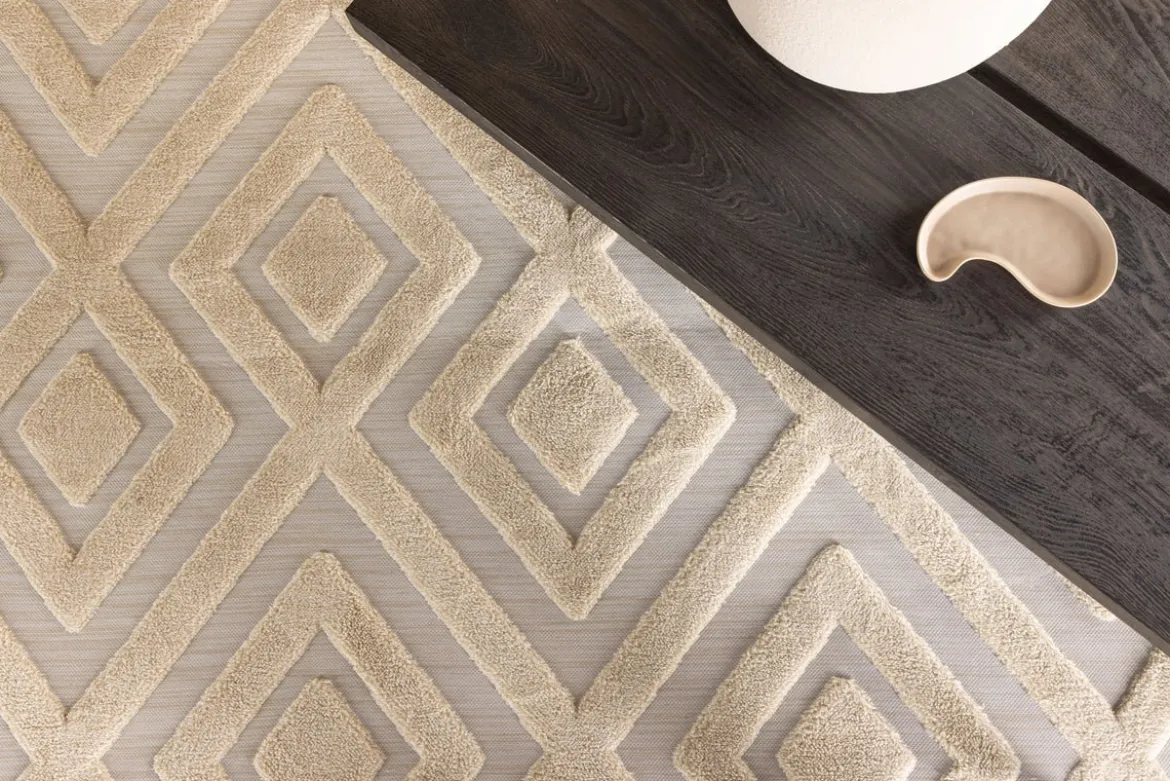 Teppich Verona – in zwei Farben aus Polyester & Baumwollmischgewebe
