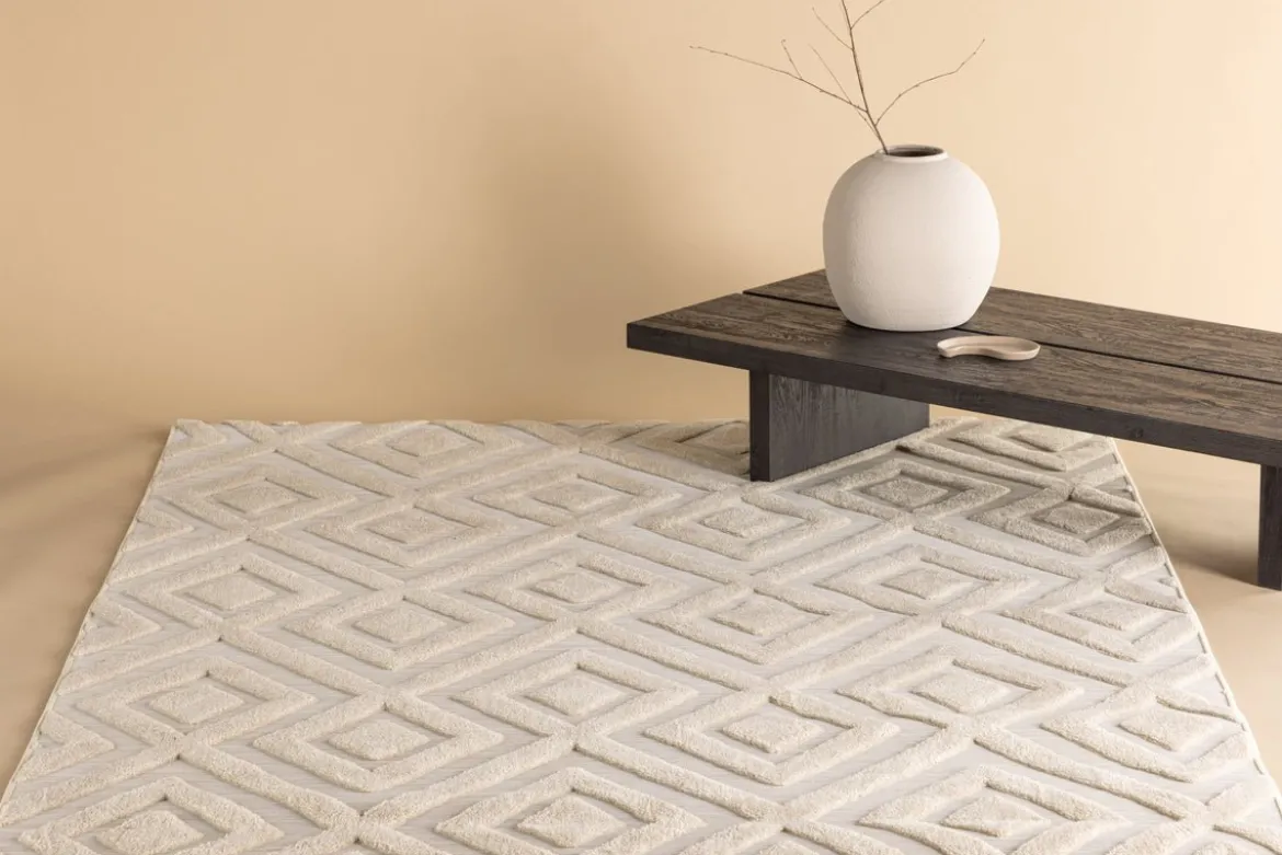 Teppich Verona – in zwei Farben aus Polyester & Baumwollmischgewebe