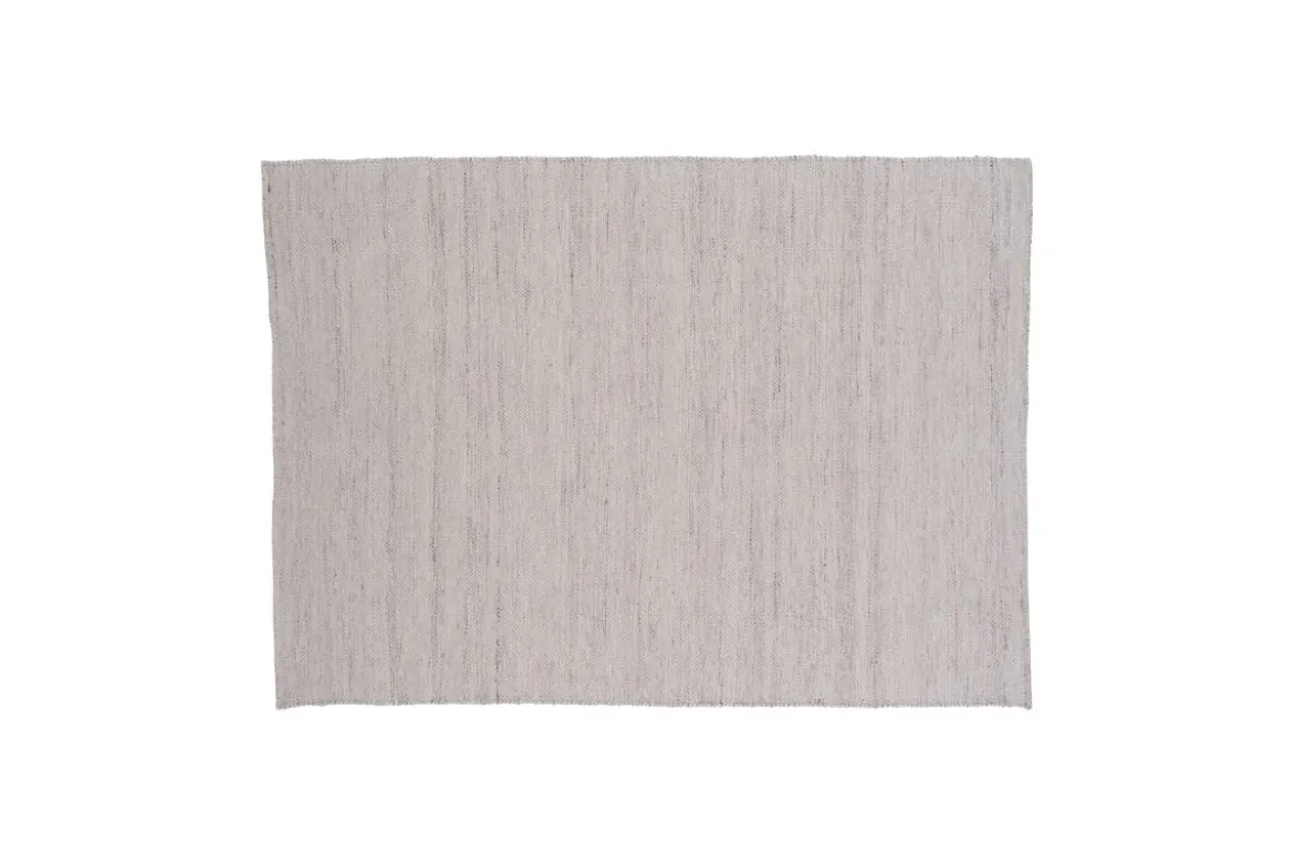 Teppich Zay – handgewebt in Beige aus Polyester & Baumwolle