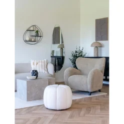 Tischlampe „Astley“ – Skulpturales Design in Stein-Optik