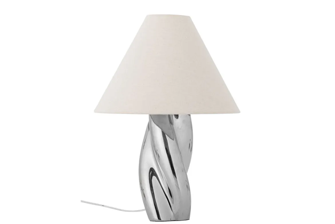Tischlampe Astro - versilbertes Steingut