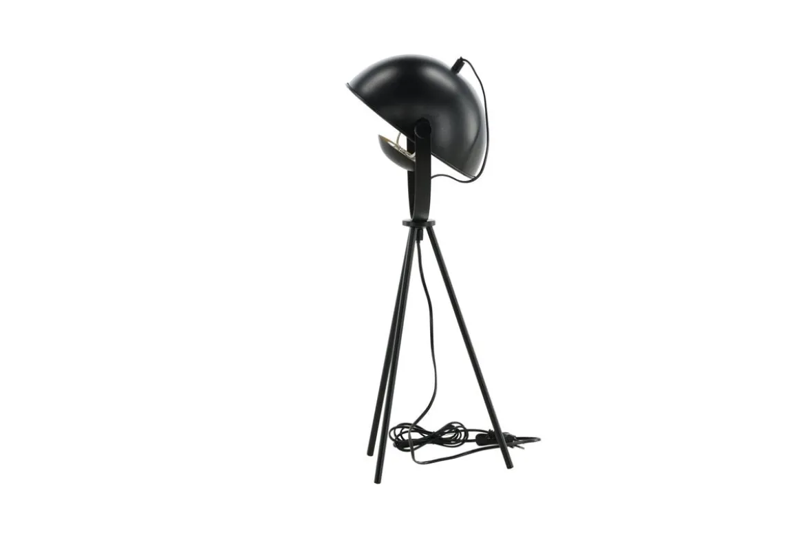 Tischlampe „California“ – Schwarze Leuchte mit goldenen Details