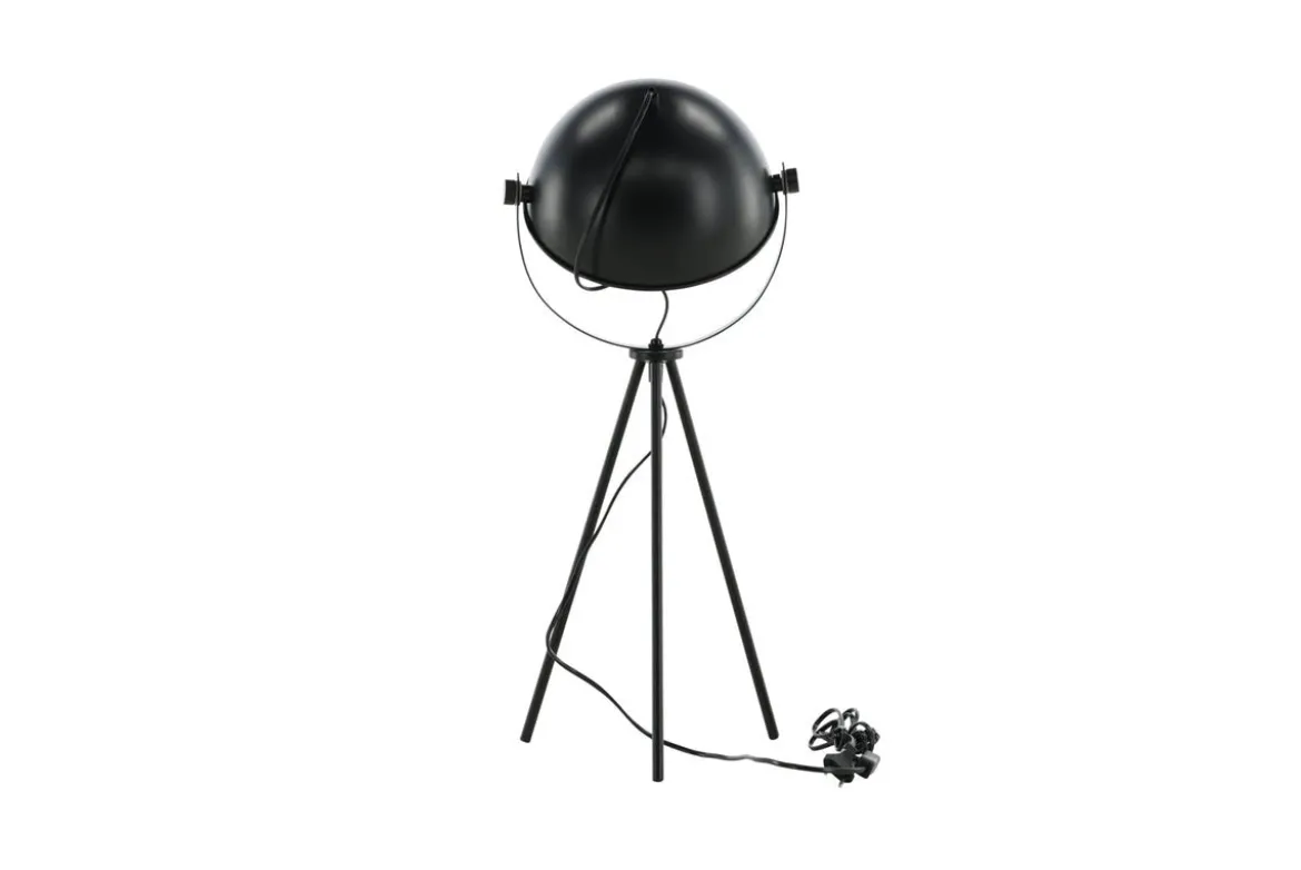 Tischlampe „California“ – Schwarze Leuchte mit goldenen Details