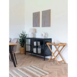 Tischlampe „Carmelo“ – Sandstruktur im modernen Look