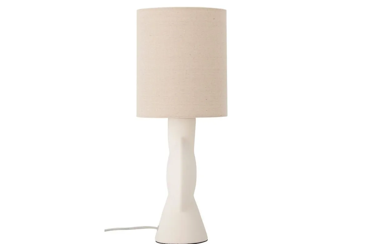 Tischlampe Everni - weißes Steingut