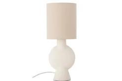 Tischlampe Everni - weißes Steingut