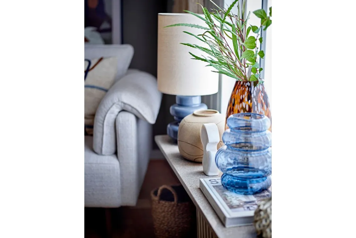 Tischlampe Glory- gewelltes Glas