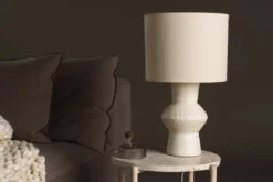Tischlampe „Ivorya“ – Eleganter Look mit Terrakotta & Jute