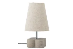 Tischlampe Keldinor - Beige Steingut