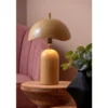Tischlampe Madeira - Designleuchte aus Eisen mit Wellenschirm
