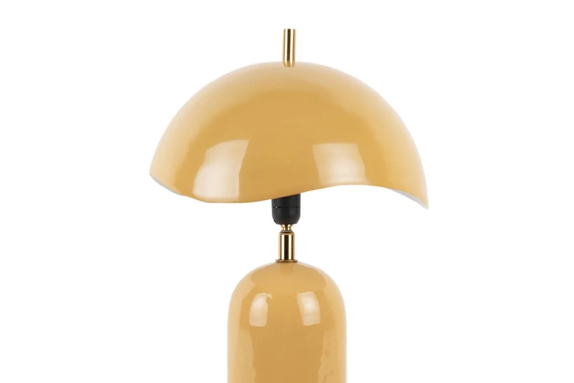 Tischlampe Madeira - Designleuchte aus Eisen mit Wellenschirm