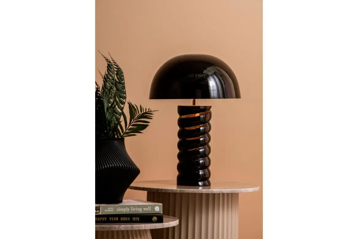 Tischlampe Milano - Designleuchte aus Eisen mit Spiralsockel