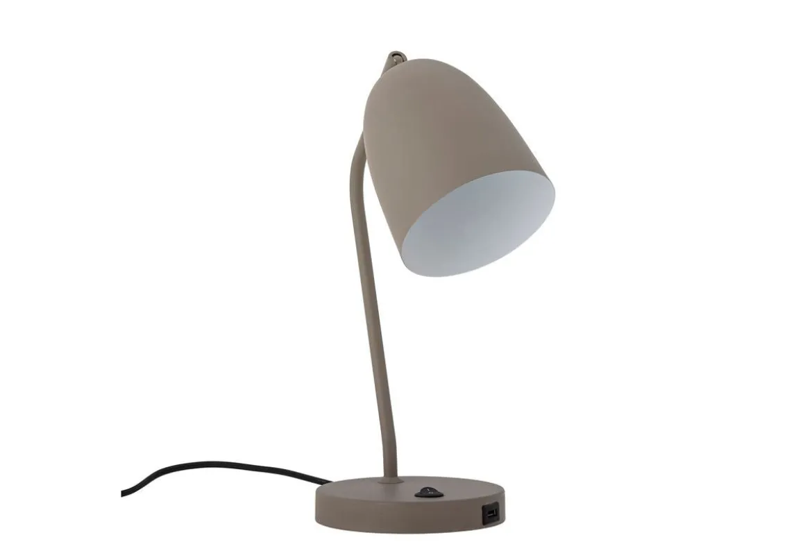 Tischlampe Myla - Grau Beige