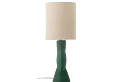 Tischlampe Norlia - Grün Steingut
