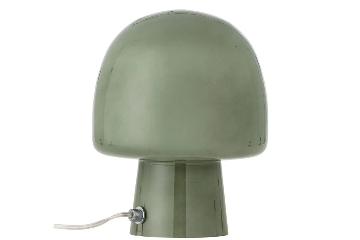 Tischlampe Nysa – Glasleuchte in organischer Pilzform