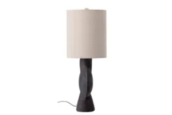 Tischlampe Savage - matt schwarze Terrakotta Leuchte
