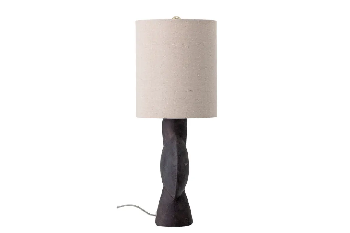 Tischlampe Savage - matt schwarze Terrakotta Leuchte