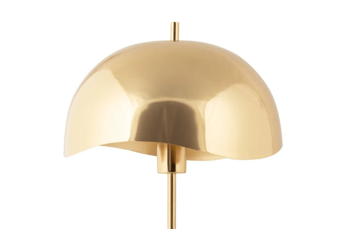 Tischlampe Vindor - Designleuchte aus Eisen mit Wellenschirm