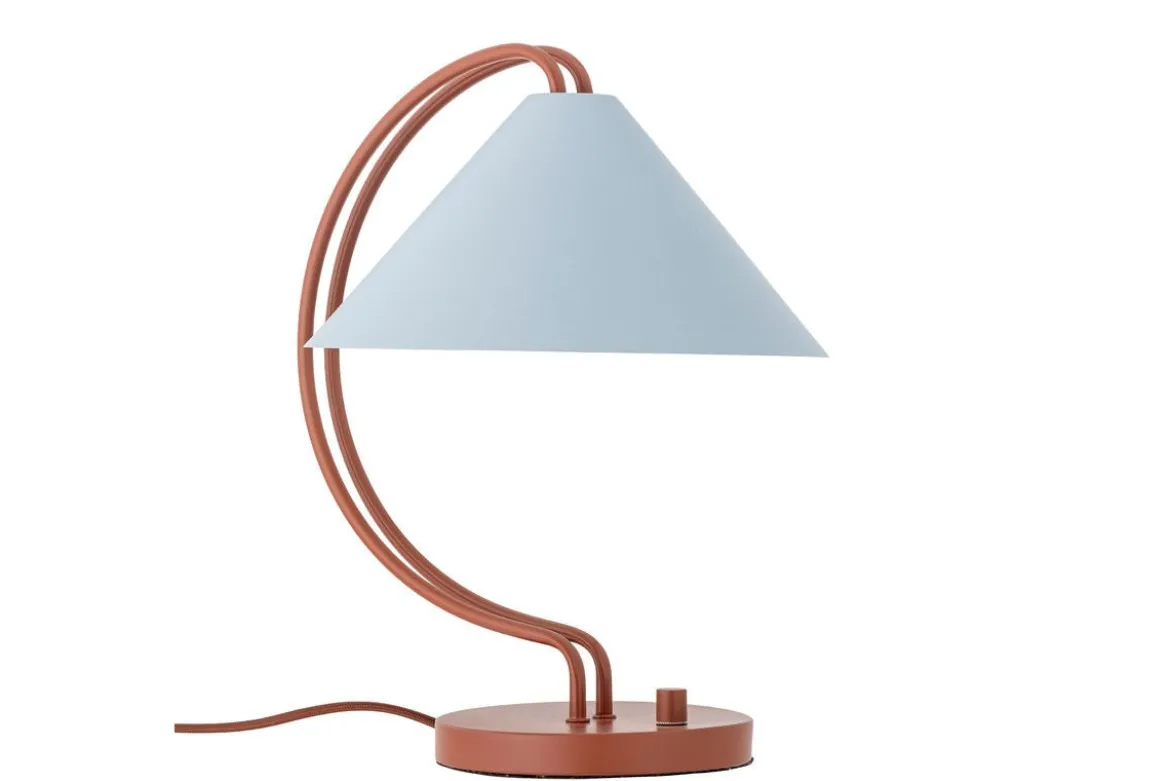 Tischlampe Yanava - Blau/Braun