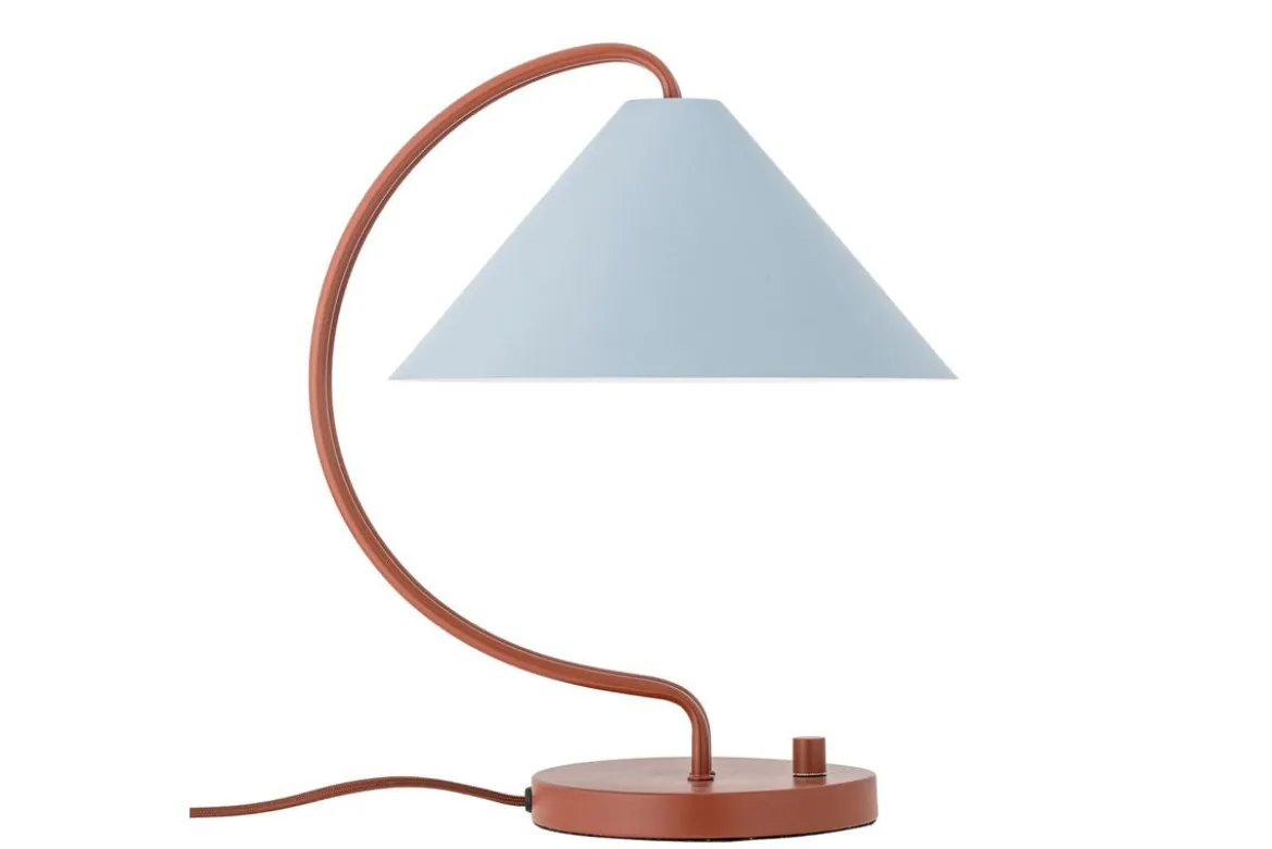 Tischlampe Yanava - Blau/Braun