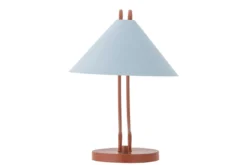 Tischlampe Yanava - Blau/Braun
