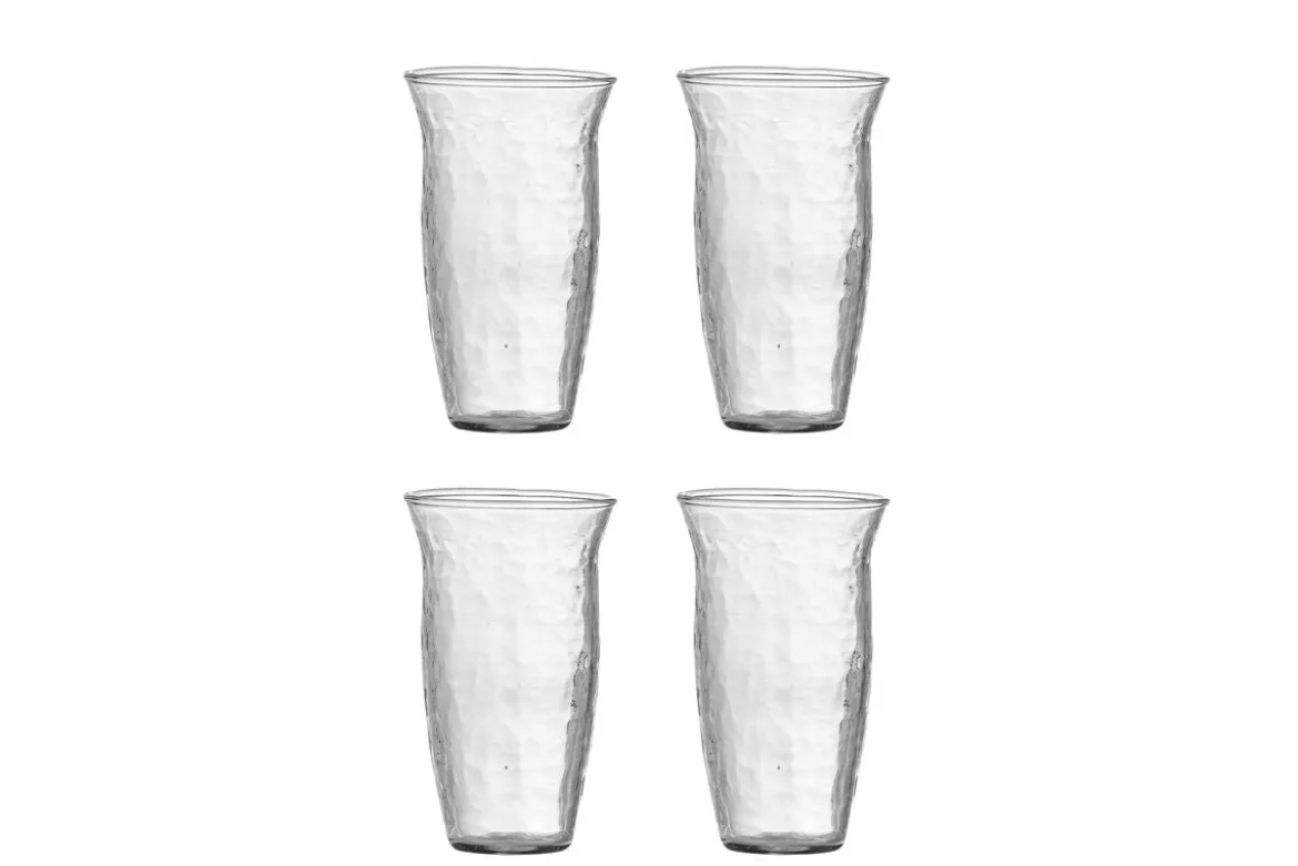 Trinkgläser Asami – Glas mit gehämmerter Struktur (4er-Set)