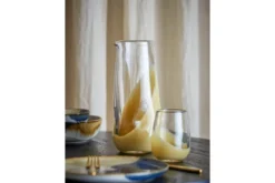 Trinkgläser Kati – klares Glas mit goldenem Farbverlauf (4er-Set)