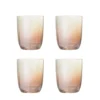 Trinkgläser Noemi – Glas in Bronze mit Perlmuttrand (4er-Set)