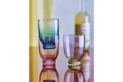 Trinkgläser Rainbow – elegantes Rillendesign (6er-Set)