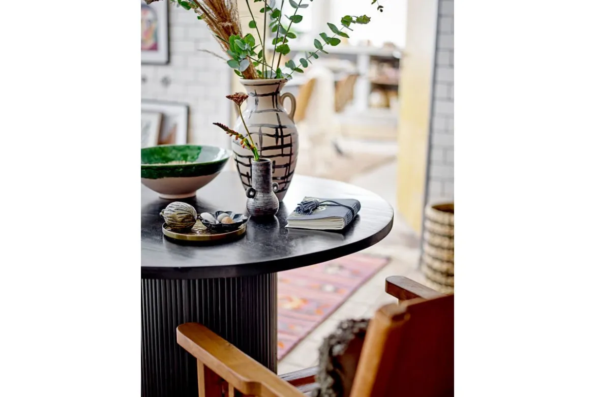 Vase „Alura“ – Schwarzes Steingut