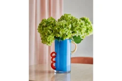 Vase „Alva“ – Blaues Glas