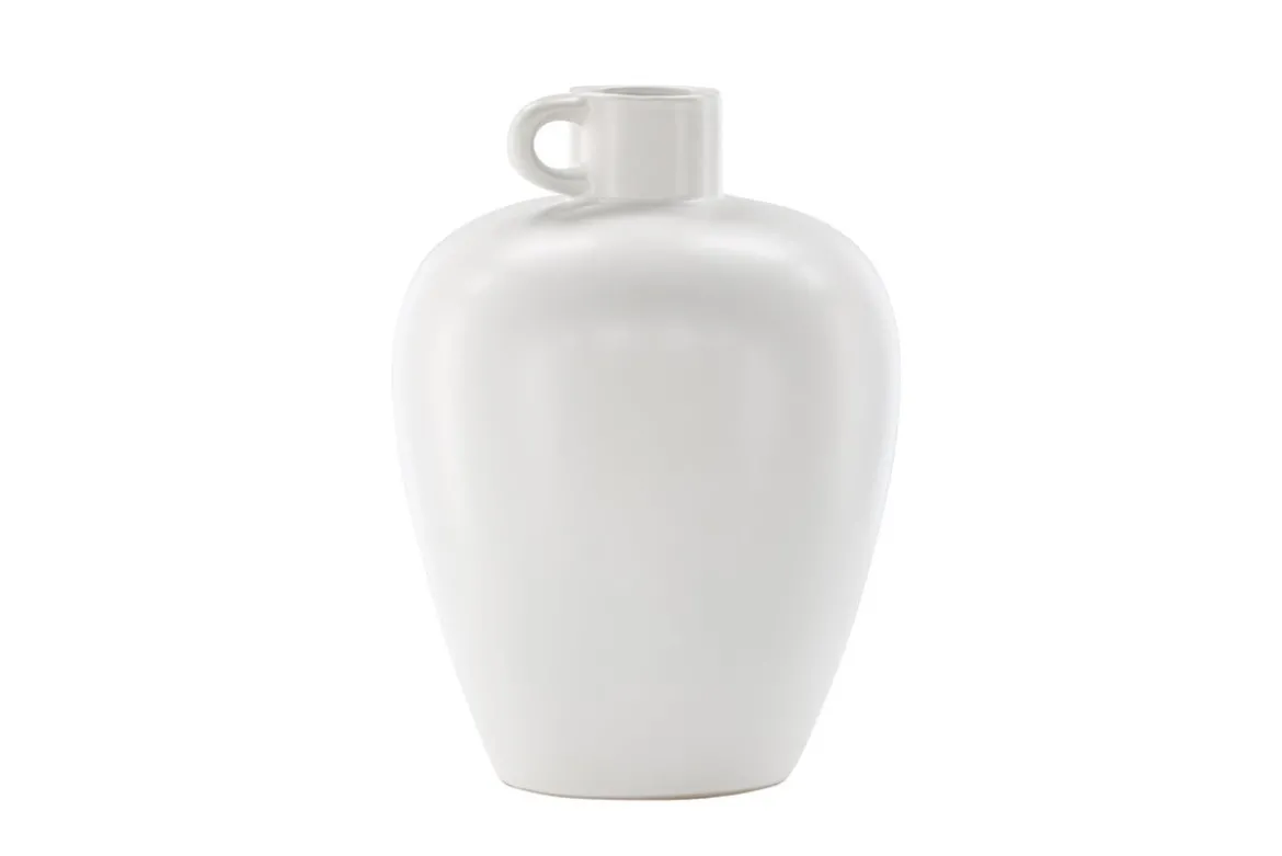 Vase „Alvara“ – Offwhite oder Braun, Steinzeug