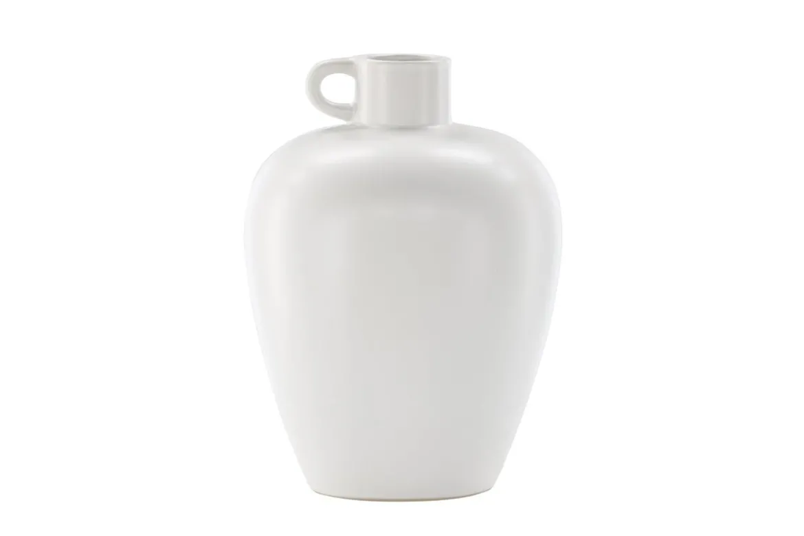 Vase „Alvara“ – Offwhite oder Braun, Steinzeug