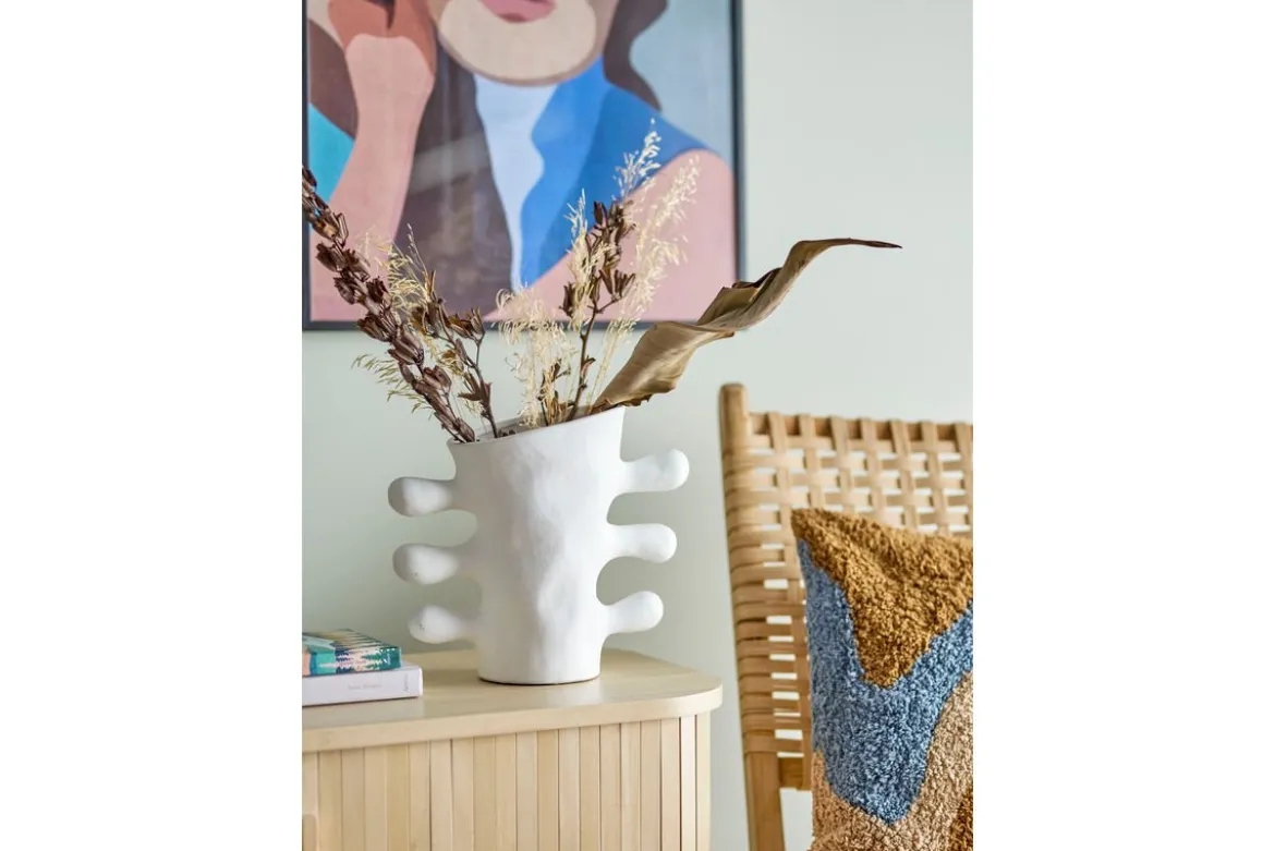 Vase „Alvina“ – Weißes Steingut