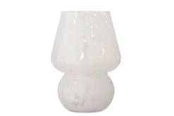 Vase „Arelia“ – Weißes Glas