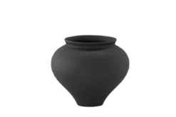 Vase „Arlena“ Ø 18 cm – Weiß oder Schwarz